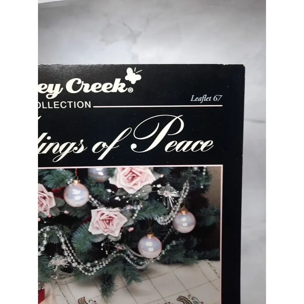 1993 Stoney Creek Cross Stitch Pattern Tidings of Peace Christmas Tree Skirt